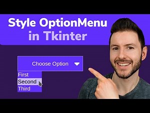 Style Tkinter Dropdown Menus in Python | OptionMenu Change Default Icon in Tkinter GUI