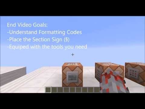 How to color text in Minecraft (Formatting Codes)