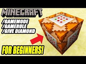 Minecraft How To Use The Command Block Commands Beginner's Tutorial