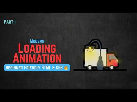 Amazing CSS Loading Animation | 🚚 Truck Driving at Night | HTML & CSS | Part - I