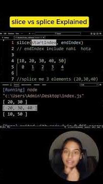 JavaScript Tricky Output Interview Question | slice vs splice Explained