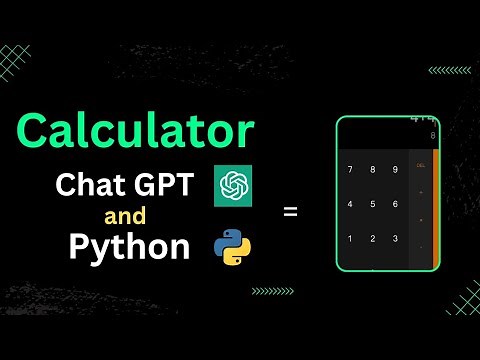 How to make a calculator app using chat GPT and python