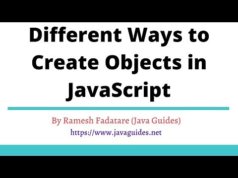 Different Ways to Create Objects in JavaScript