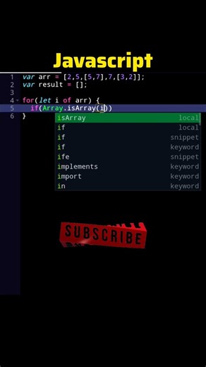 Flatten a 2D array in javascript #shorts #javascript
