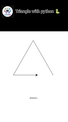 Python Turtle Triangle Animation 🔺 | Cool Coding Short #python #coding #shorts