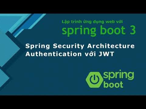 Java spring boot 3 tutorial: Spring Security Architecture and config to authenticate with JWT