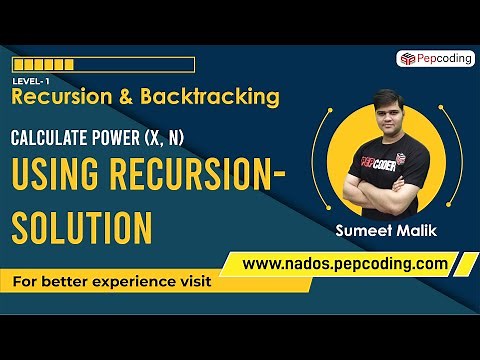 Calculate Power (x,n) using Recursion - Solution | Recursion in JAVA