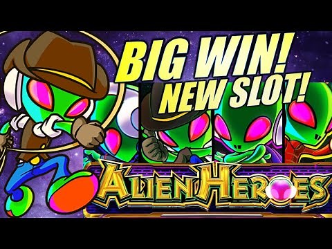 ★NEW SLOT!★ FULL SCREEN MULTIPLIED!! BIG WIN ON ALIEN HEROES Slot Machine (SEGA SAMMY)