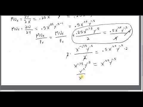 Utility Maximization with a Cobb-Douglas Utility Function