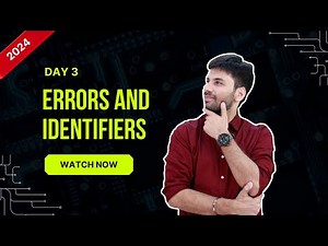 Hello Python Day -3 | Predefined Function, Errors and Identifiers