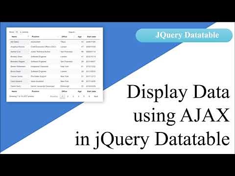 Customize Column of Datatable | Data Rendering in JQuery Datatable