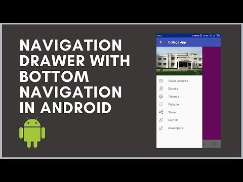 How to use Navigation Drawer with Bottom Navigation in Android Studio.