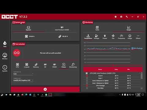 OCCT PC performance and Hardware checkup tool