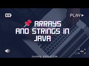 Lecture 9 ||🚀 Java Arrays & Strings Explained | Complete Guide with Examples! || #iot #davv #bca