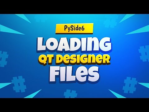 PySide6 Tutorial | Qt 6 For Python | Loading UI Files Created with Qt Designer