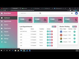 Responsive Admin Dashboard using HTML and CSS | No JavaScript
