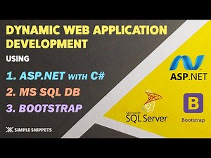 Course Details, Prerequisites & Website Demo | Dynamic Web Application Development using C# ASP.NET