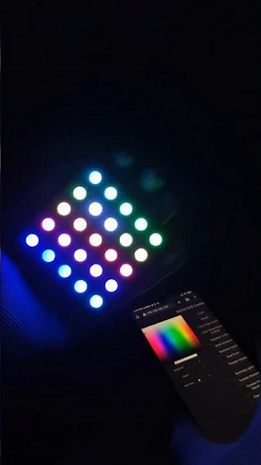Making Smartphone controlled RGB LED Matrix. #RGB #led #neopixel #wled