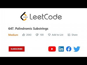647. Palindromic Substrings [Java] - Leetcode