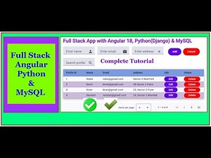 Building a Full Stack Web App with Angular 18, Python & MySQL | Complete Tutorial