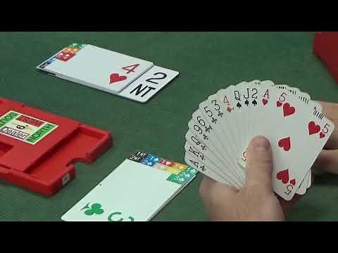 #35 Full Bridge game - bidding & card play explained - 5 Hearts