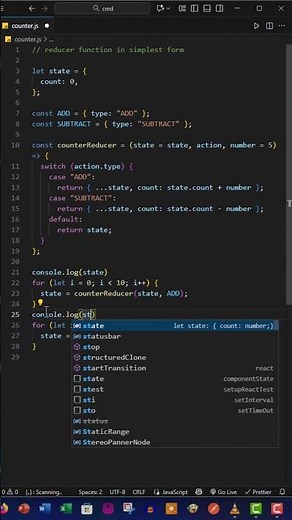 Reducer function in JavaScript