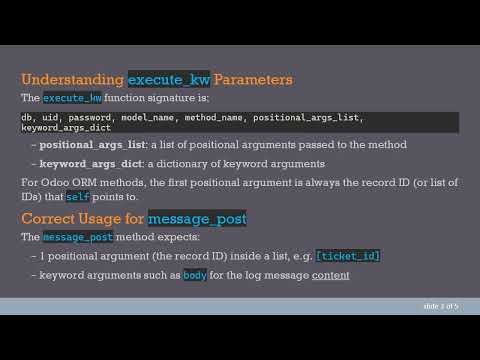 How to Create Log Notes via xmlrpc Client in Odoo 18