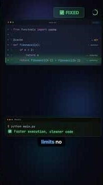 Python's functools.cache beats lru_cache every time ⚡