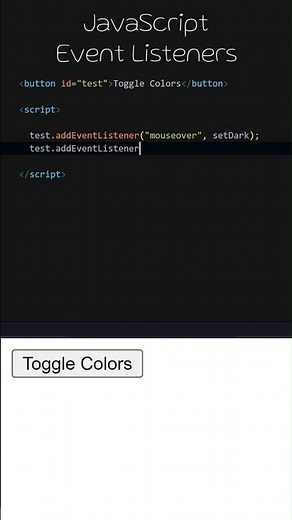 Add Event Listener in JavaScript