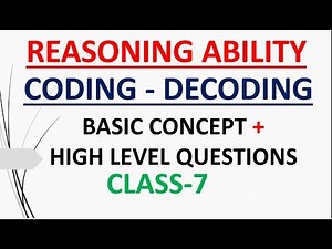 CODING DECODING PART-1(REASONING CLASS-7)
