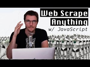 WEB SCRAPING made simple with JAVASCRIPT tutorial